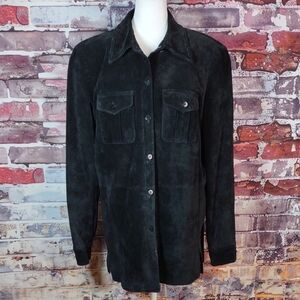 Liz Claiborne Collection Suede Shirt Jacket